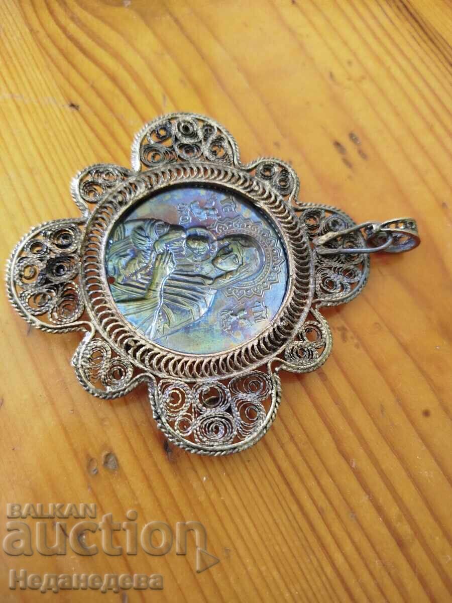 Icon, medallion, Filigree, panagia - 5