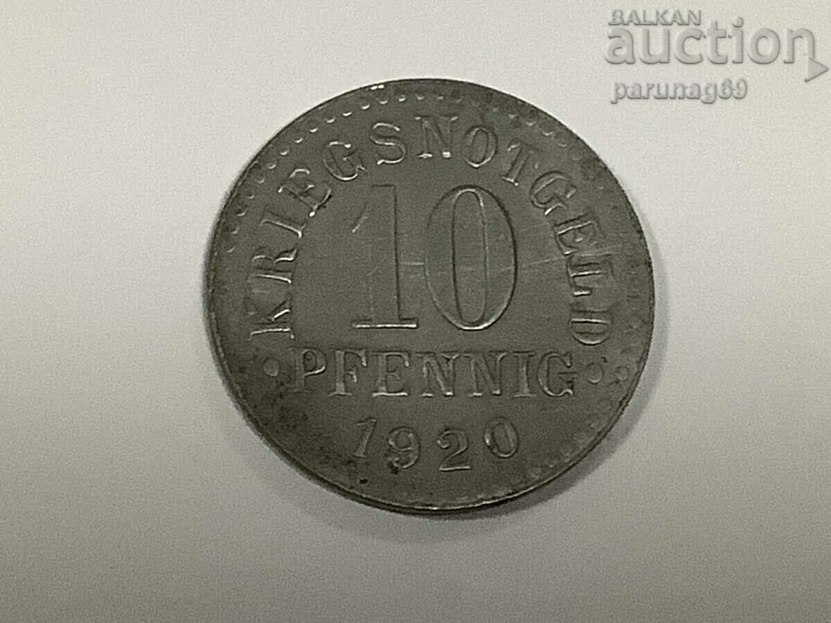 Germania 10 Pfennig 1920 Notgeld Braunschweig