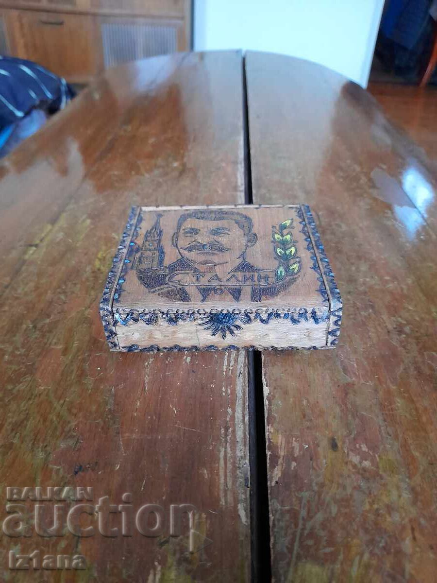 Παλιό ξύλινο κουτί Λέφσκι Σπάρτακ, Στάλιν, Μπότεφ, Λέφσκι