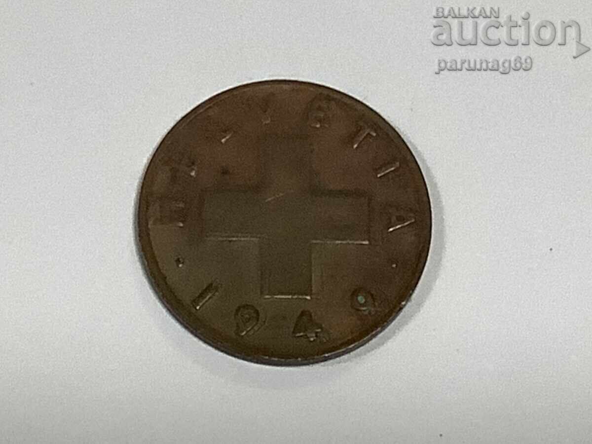 Switzerland 1 Rapen 1949 with price 1.00 BGN | € 0.51
