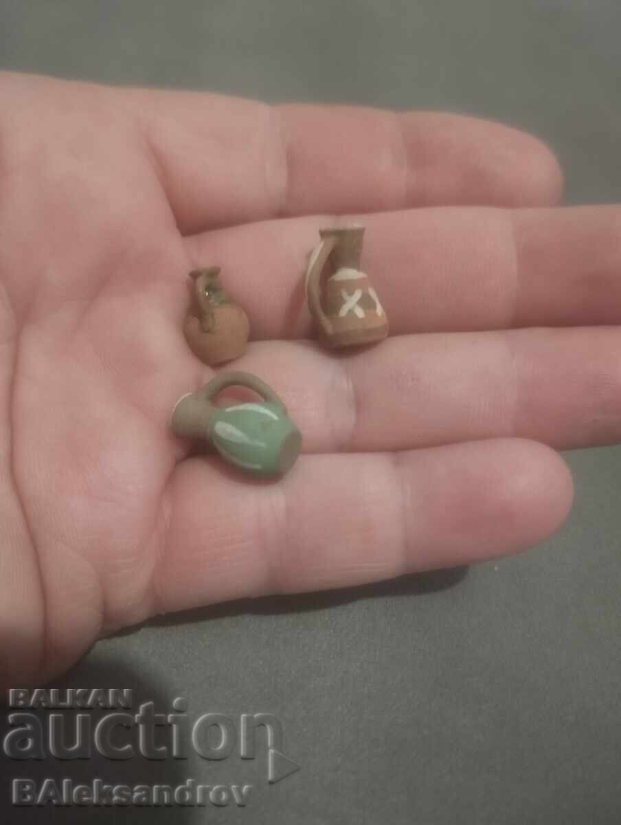 Auction  Masterful Miniature Painted Pots