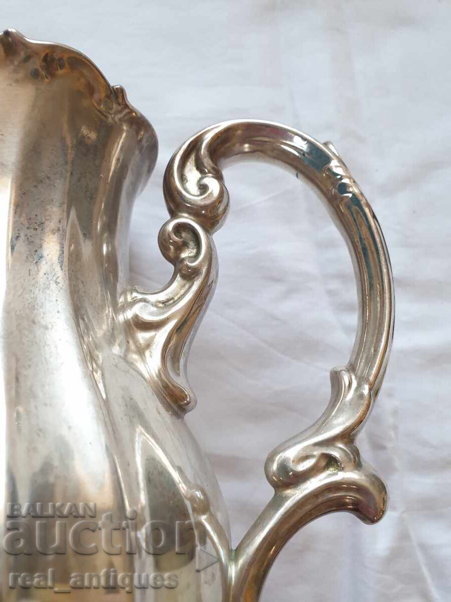 Ceainic din porțelan placat cu argint - 5