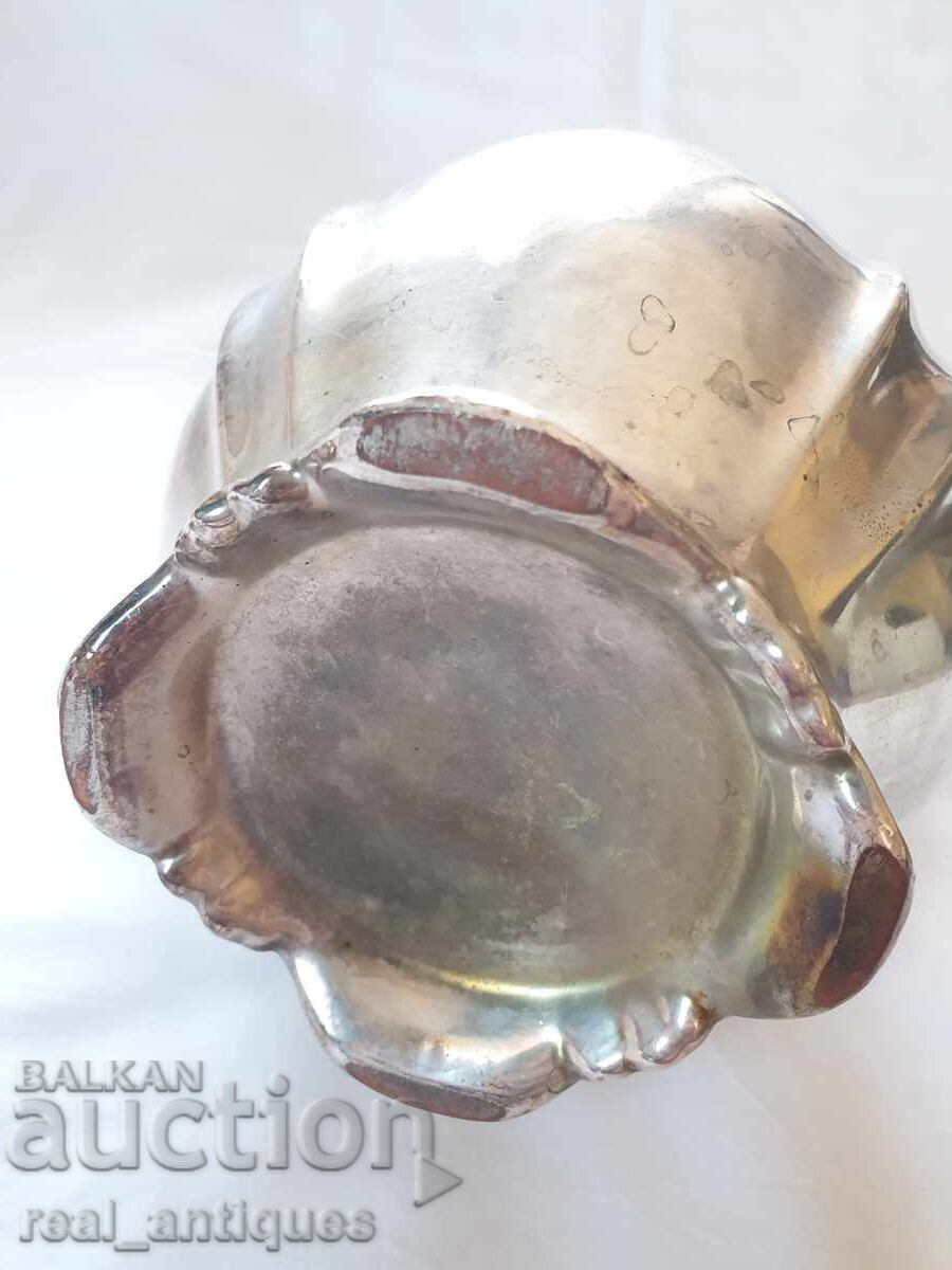 Ceainic din porțelan placat cu argint - 6