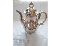 Ceainic din porțelan placat cu argint