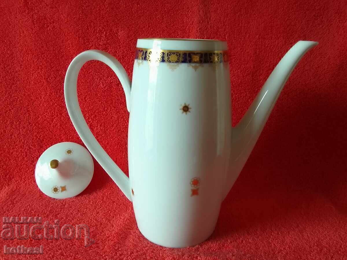 Аукцион JLMENAU Стара порцеланова кана кобалт позлата Германия