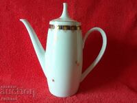 JLMENAU Cană veche din porțelan cobalt aurit Germania