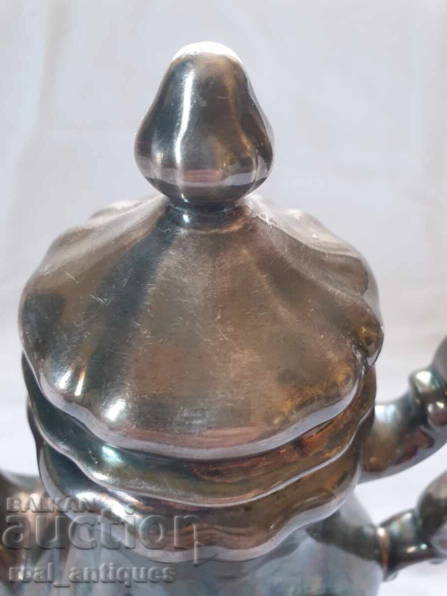 Ceainic din porțelan placat cu argint - 5 Ceainic din porțelan placat cu argint - 5