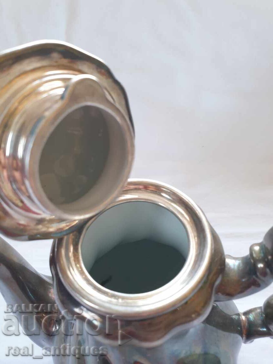 Ceainic din porțelan placat cu argint - 6 Ceainic din porțelan placat cu argint - 6