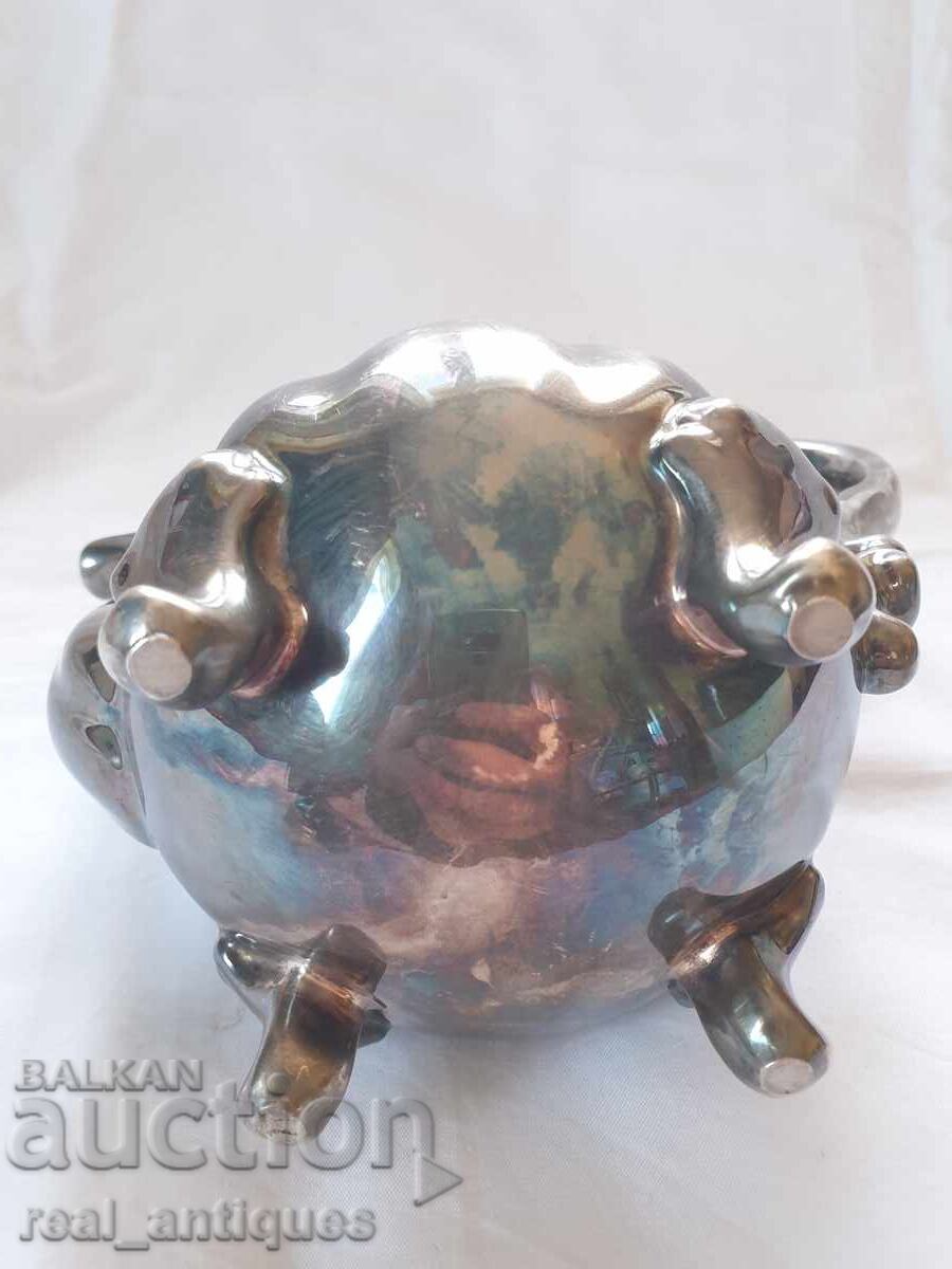 Ceainic din porțelan placat cu argint - 7 Ceainic din porțelan placat cu argint - 7