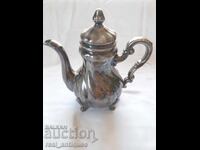 Ceainic din porțelan placat cu argint