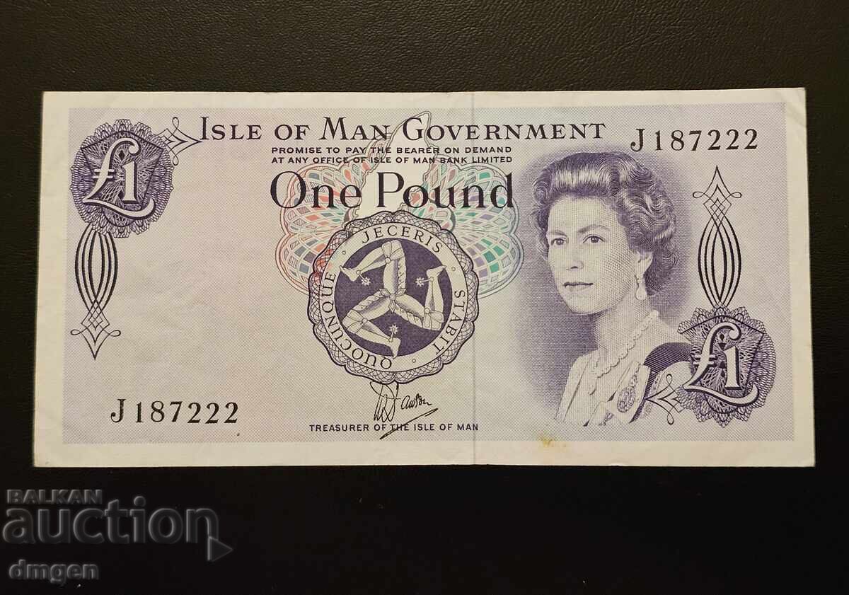 1 паунд остров Ман 1979