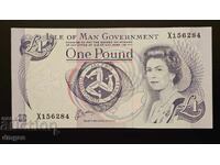 1 паунд остров Ман 1991
