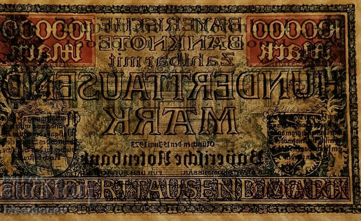 Аукцион Germany, Германия / Мюнхен, 100 000 марки 1923 г, UNC