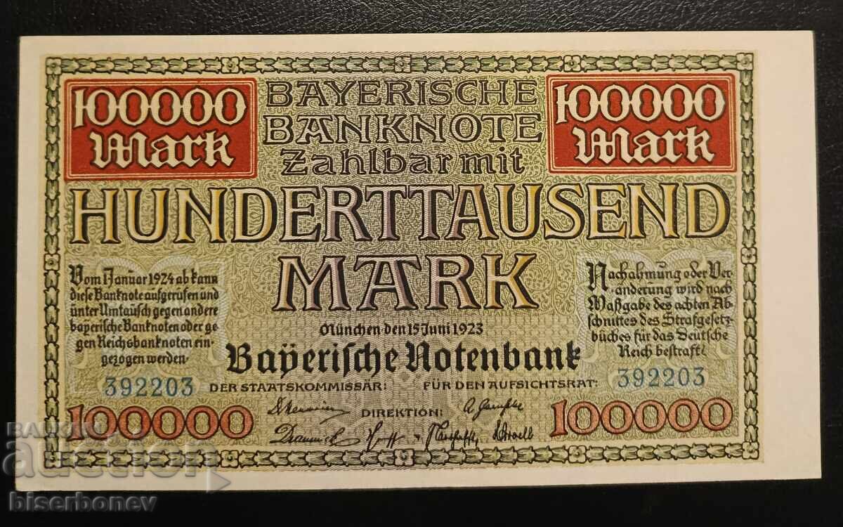Germany, Германия / Мюнхен, 100 000 марки 1923 г, UNC