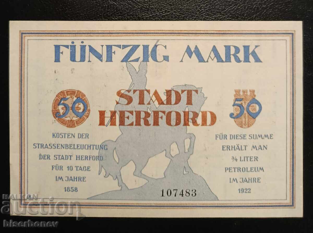 Germany 20, 50, and 100 Mark Hereford, aUNC/UNC - 5