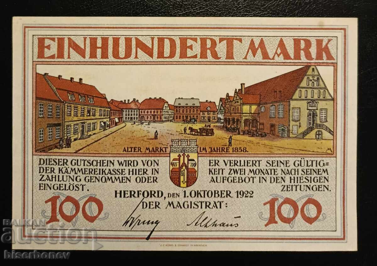 Germany 20, 50, and 100 Mark Hereford, aUNC/UNC - 6