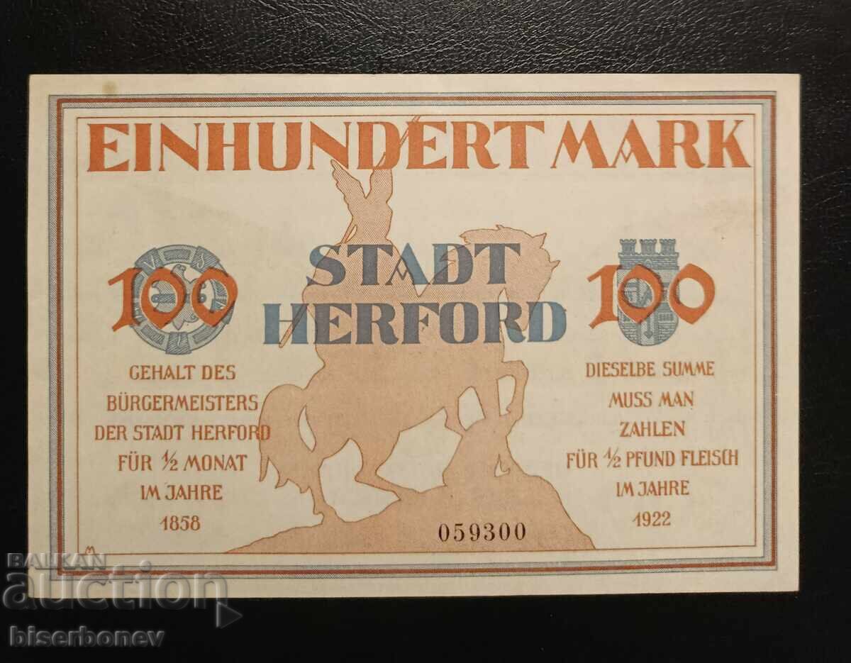 Germany 20, 50, and 100 Mark Hereford, aUNC/UNC - 7