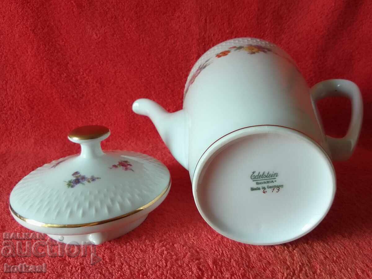 Frumusețe Edelstein Cană veche din porțelan aurită Germania - 6 Frumusețe Edelstein Cană veche din porțelan aurită Germania - 6