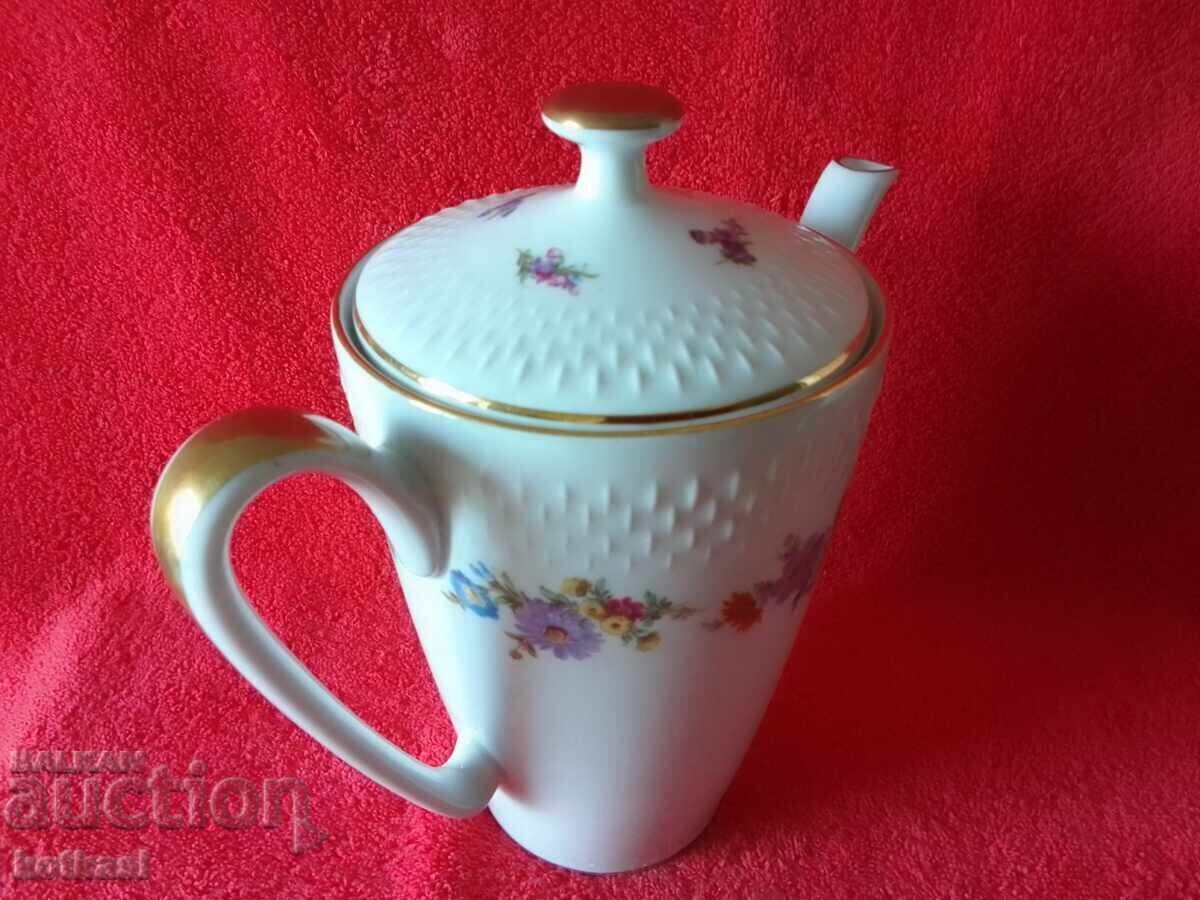 Frumusețe Edelstein Cană veche din porțelan aurită Germania - 7 Frumusețe Edelstein Cană veche din porțelan aurită Germania - 7
