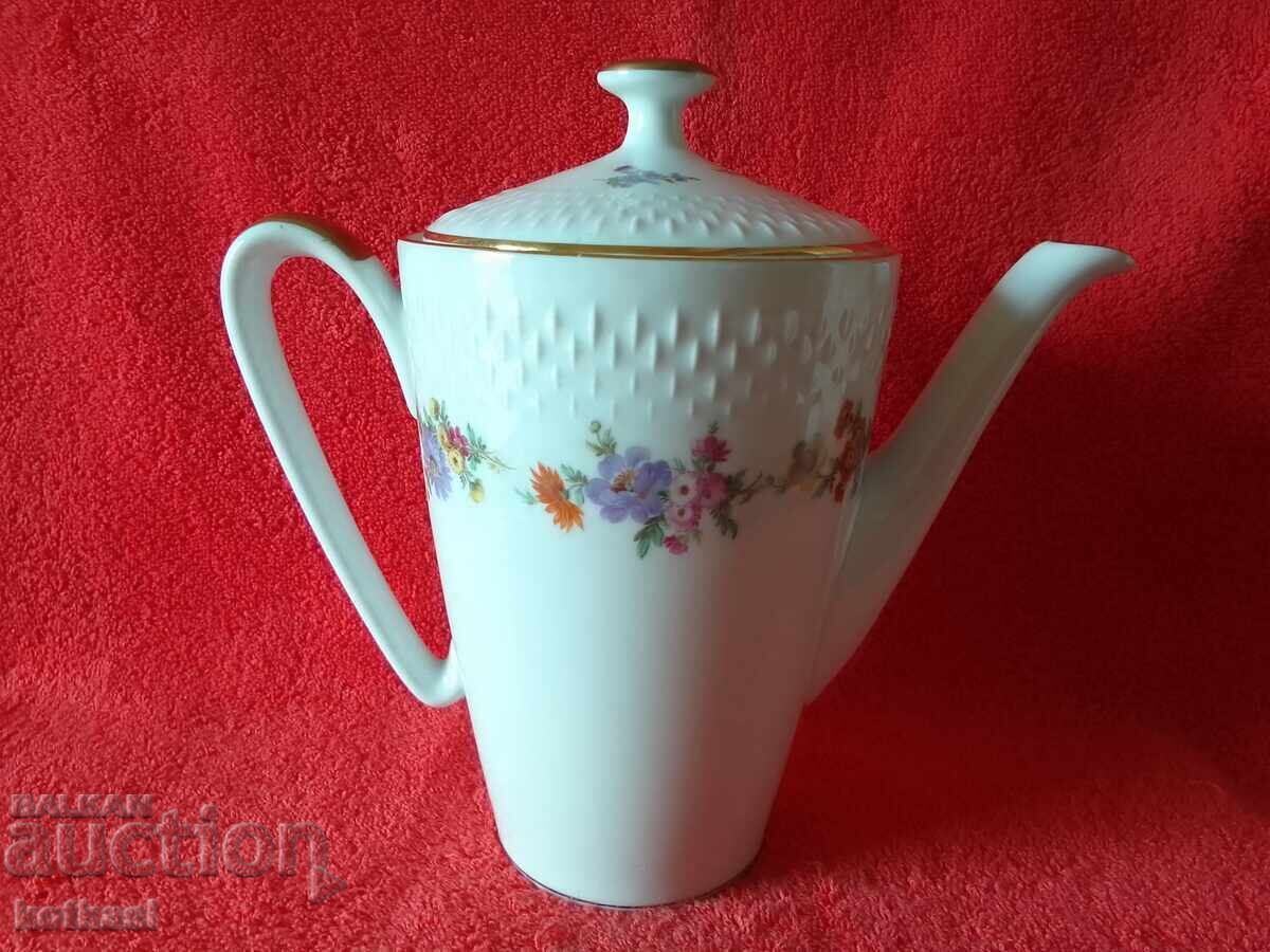 Frumusețe Edelstein Cană veche din porțelan aurită Germania Frumusețe Edelstein Cană veche din porțelan aurită Germania