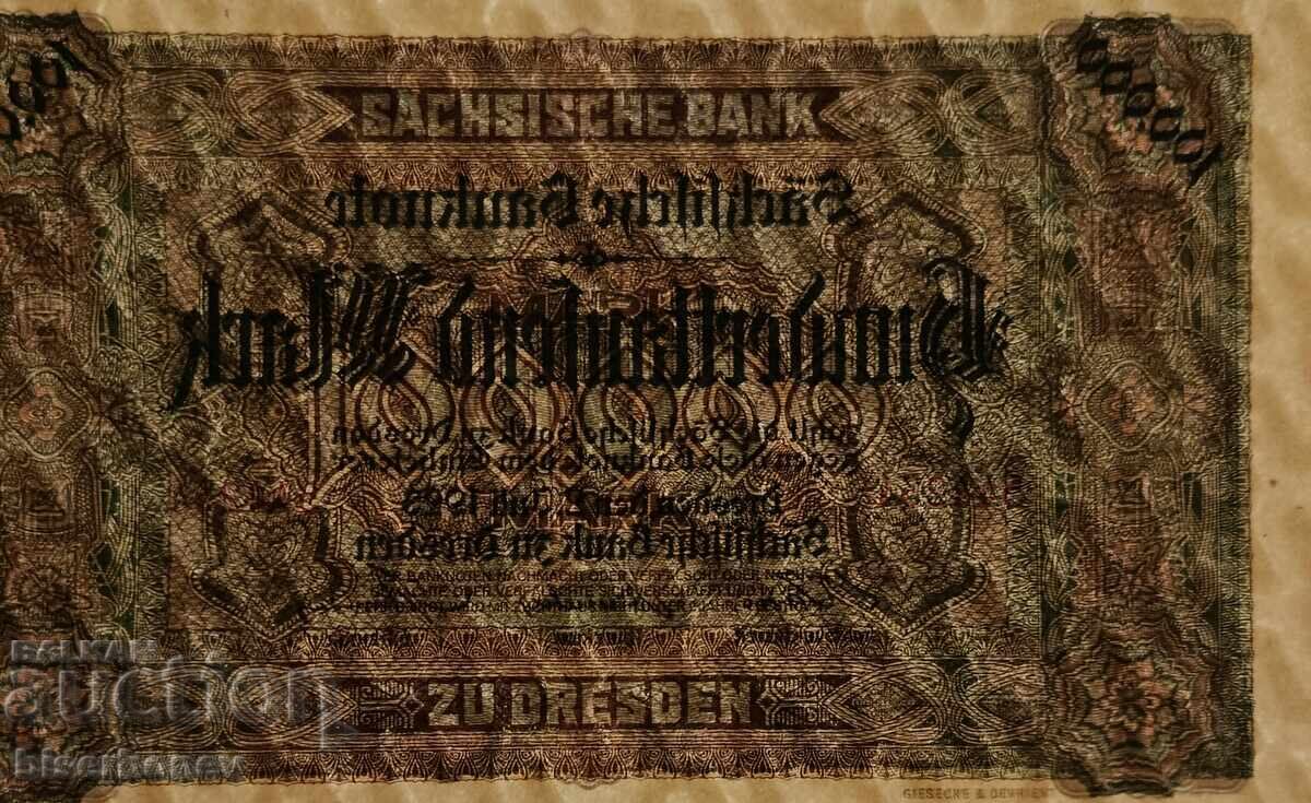 Аукцион Germany, Германия 100 000 марки Дрезден 1923 г, UNC