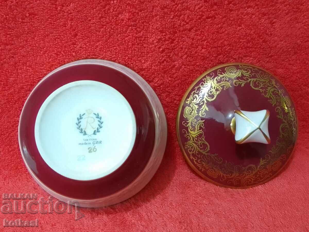Доставка на Стара порцеланова купа захарница Reichenbach R Германия GDR