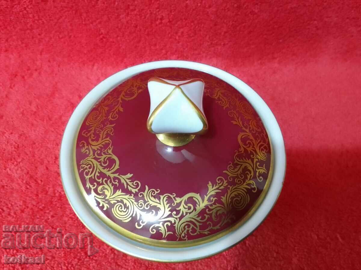 Стара порцеланова купа захарница Reichenbach R Германия GDR - 6
