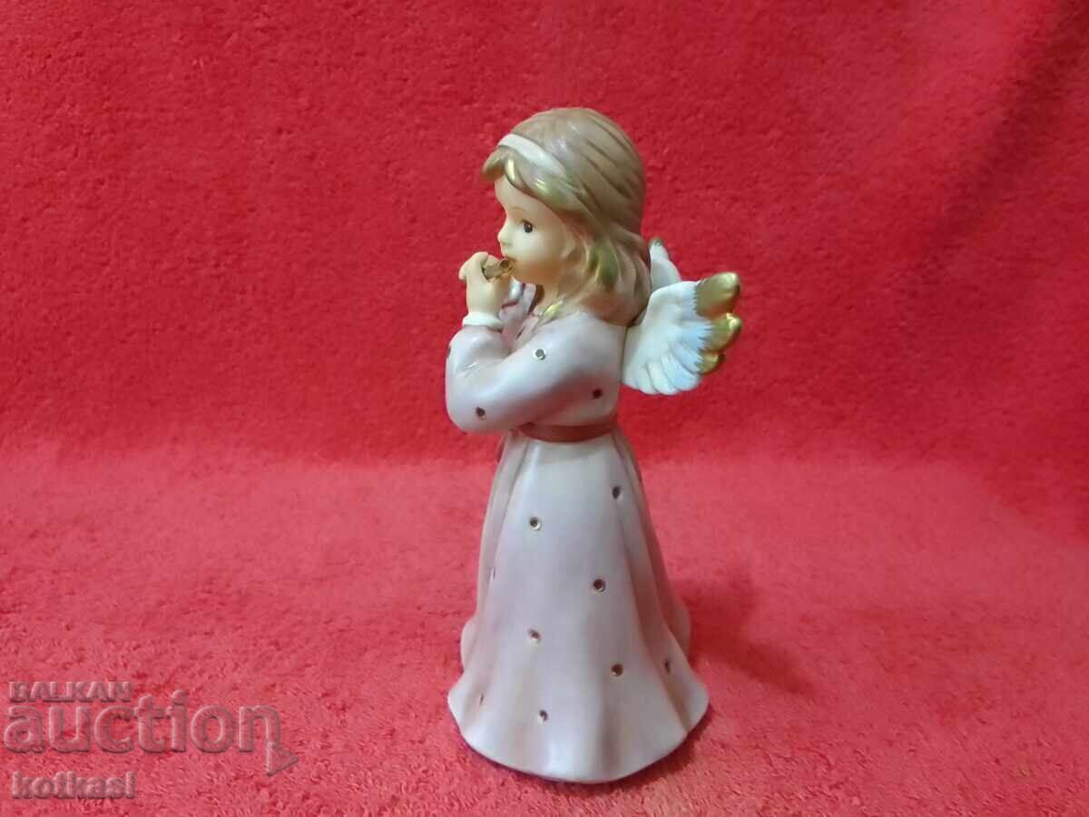 Стара порцеланова фигура Goebel Ангел с Флейта 1823 / 10000 - 5