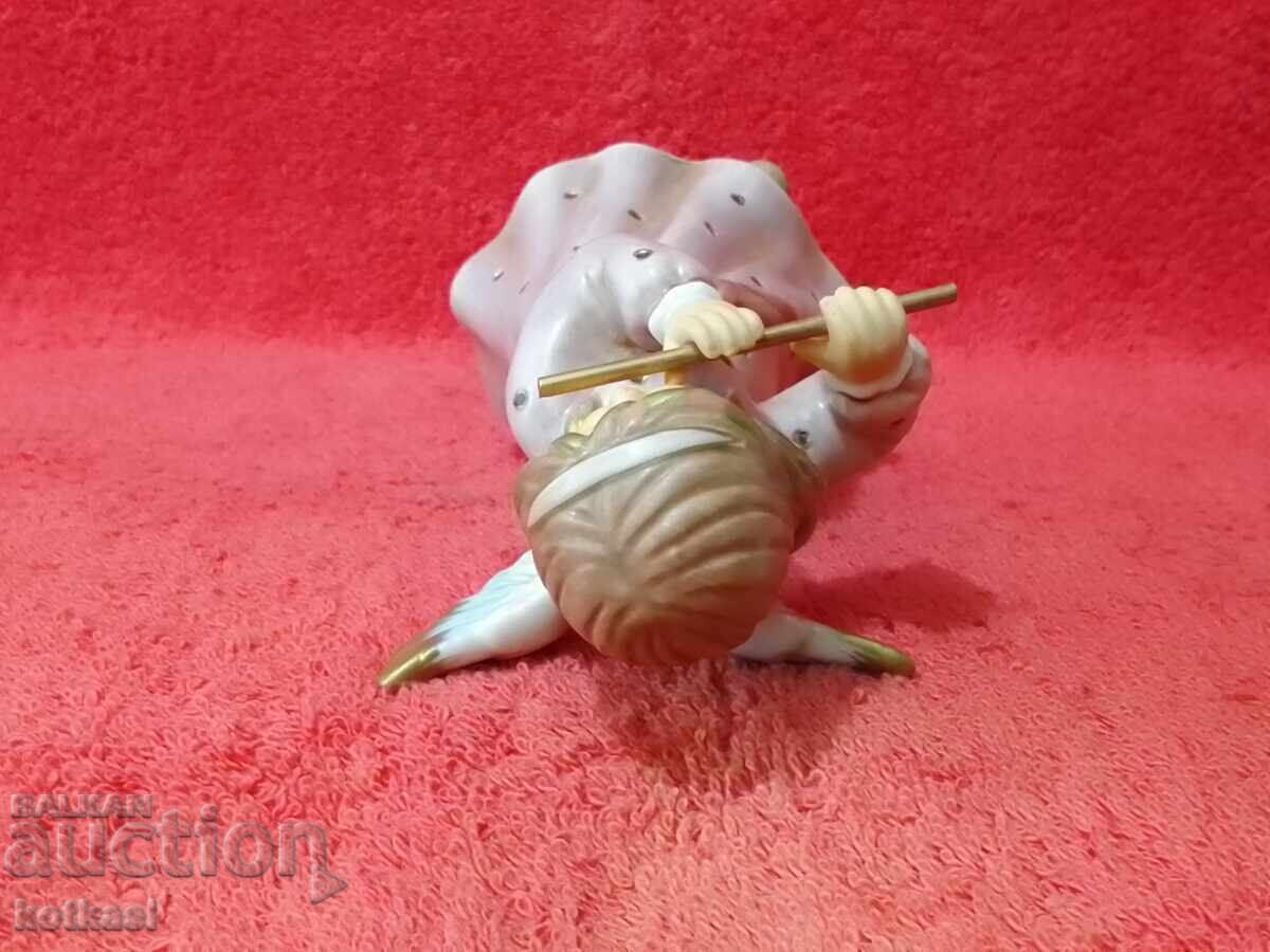 Стара порцеланова фигура Goebel Ангел с Флейта 1823 / 10000 - 6