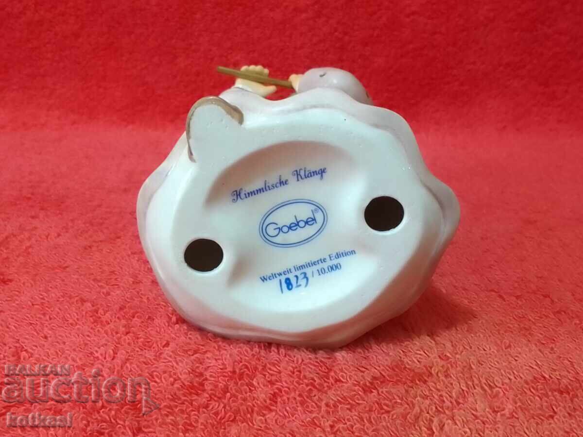 Стара порцеланова фигура Goebel Ангел с Флейта 1823 / 10000 - 7