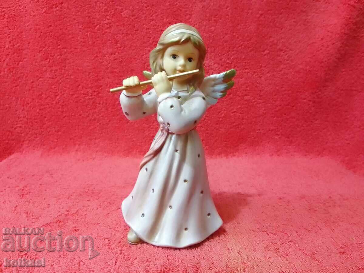 Стара порцеланова фигура Goebel Ангел с Флейта 1823 / 10000