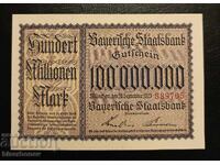 Γερμανία, Γερμανία 100 εκατομμύρια μάρκα Βαυαρία 1923, UNC