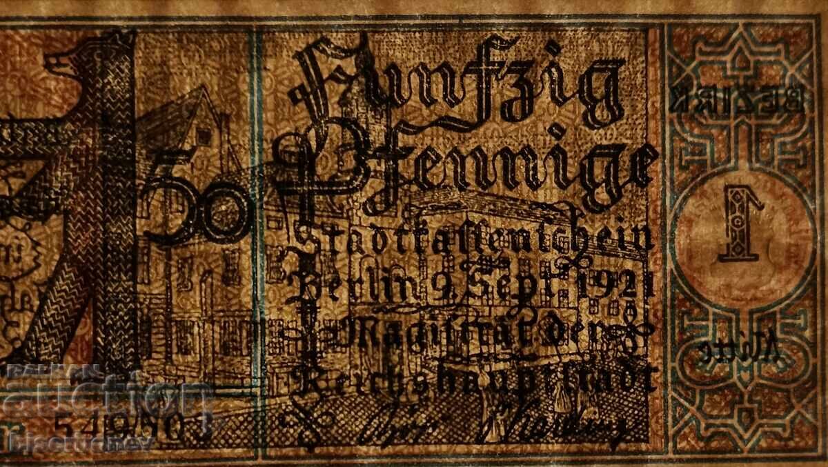 Γερμανία, Γερμανία 20 τμχ. x 50 Pfennig Βερολίνο, 1921, UNC - 6