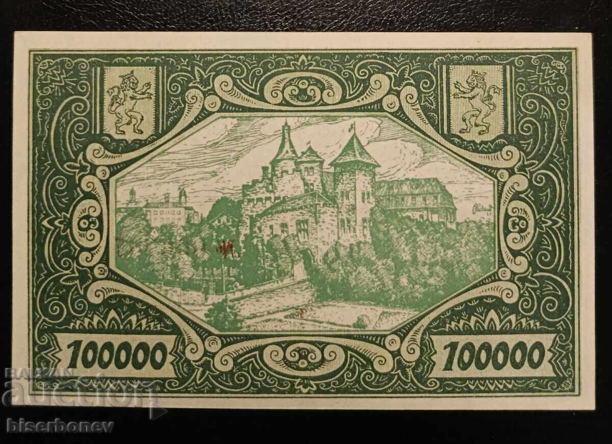 Germany, Германия 100 000 марки Бенсбер 1923 г, UNC-1 с цена € 12.27 | 24.00 лв.