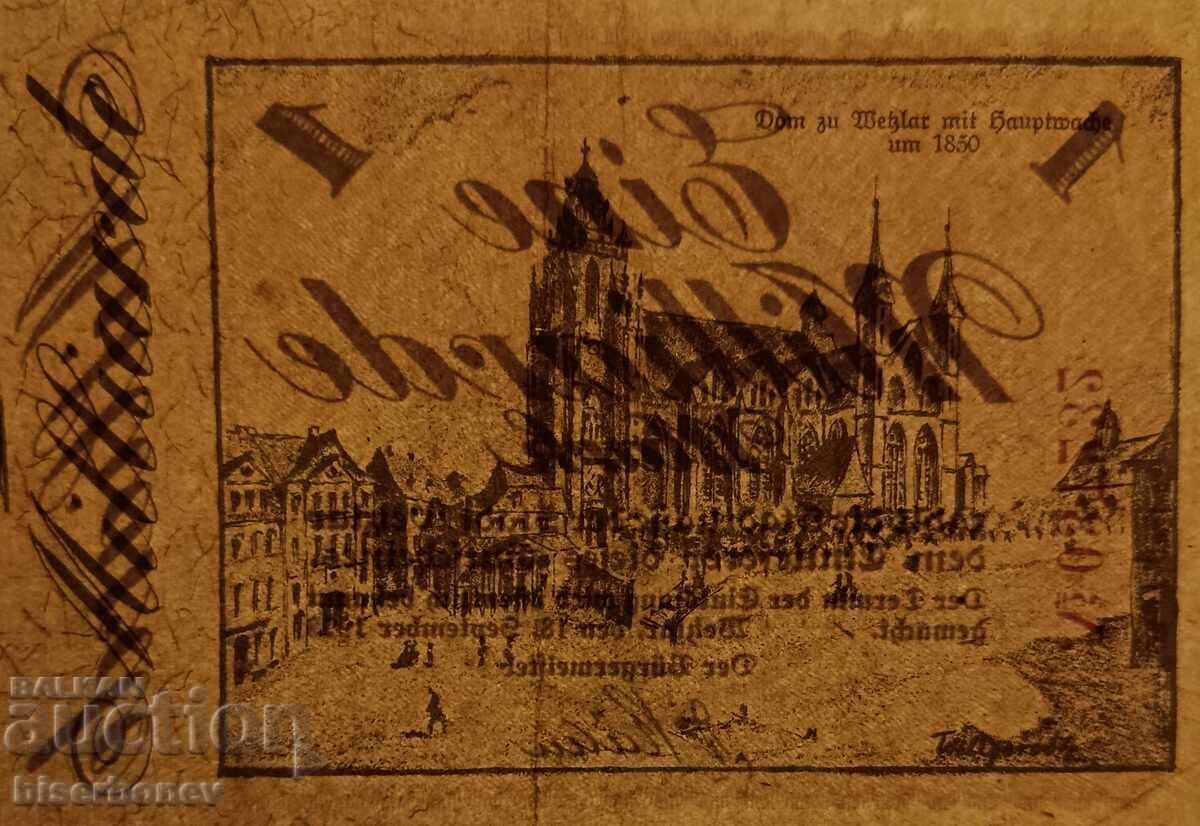 Аукцион Germany, Германия 1 милиард марки Вецлар 1923 г, XF+