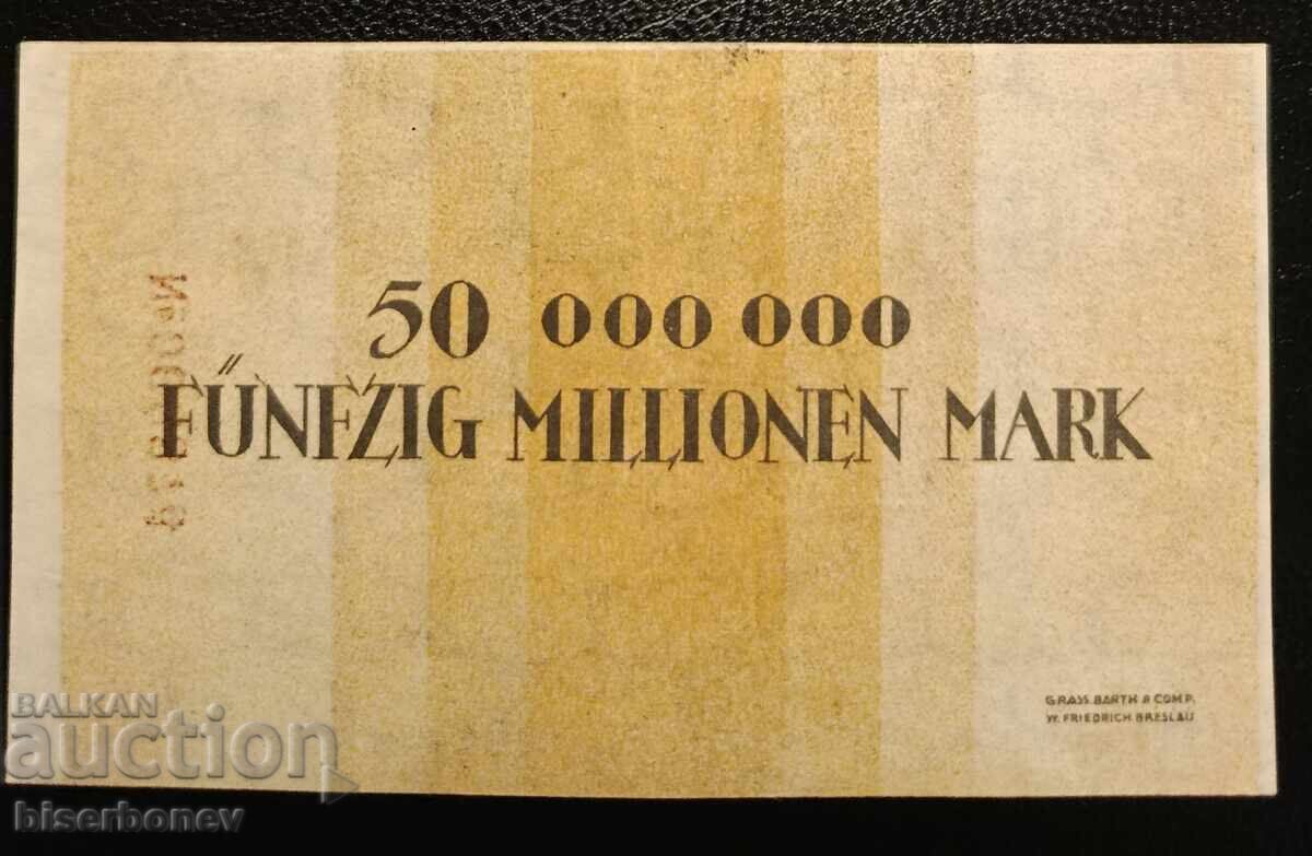 Γερμανία, Γερμανία 1 εκατομμύριο Μάρκα Βρότσλαβ aUNC+ με τιμή 18.00 BGN | € 9.20