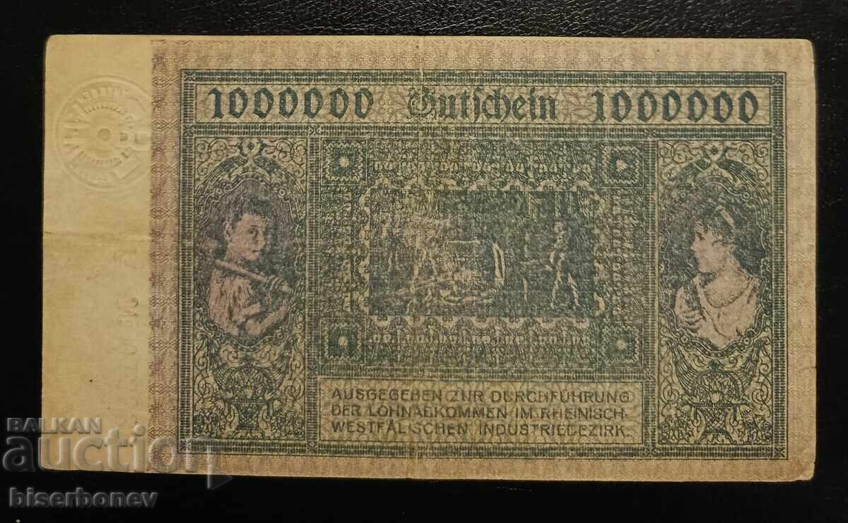 Germany, Germany 1 Million Mark Hamborn 1923, VF with price 12.00 BGN | € 6.14 Germany, Germany 1 Million Mark Hamborn 1923, VF with price 12.00 BGN | € 6.14