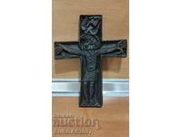 Old bronze cross, plastic, author Egino Weinert