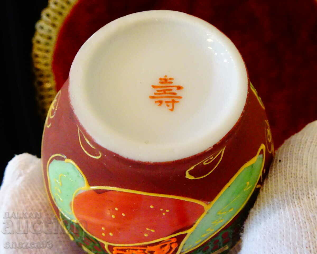 Lampă din porțelan japonez Satsuma. - 5