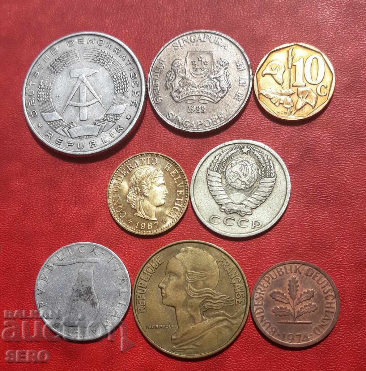 Смесен лот от 8 монети с цена 0.81 лв. | € 0.41 Смесен лот от 8 монети с цена 0.81 лв. | € 0.41