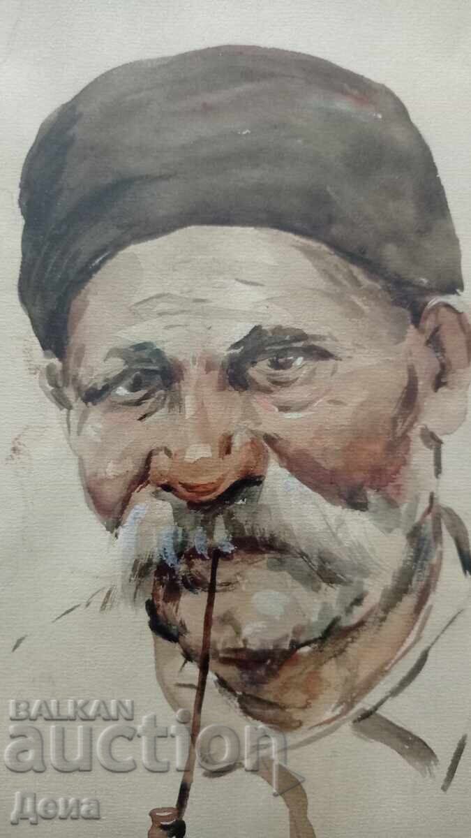 Masterful watercolor from the 1930s. - 7