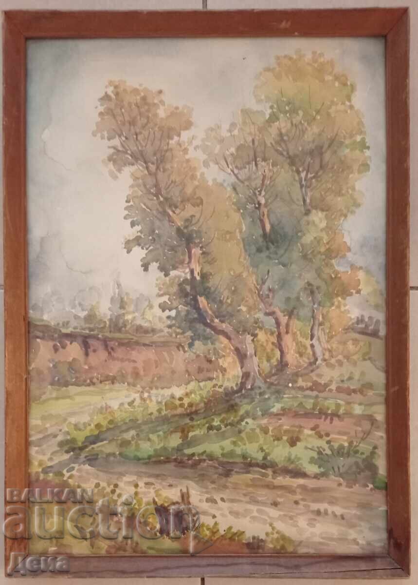 Old master watercolor Old master watercolor