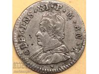 4 coins 1709 Vatican Muraiola Clement XI silver