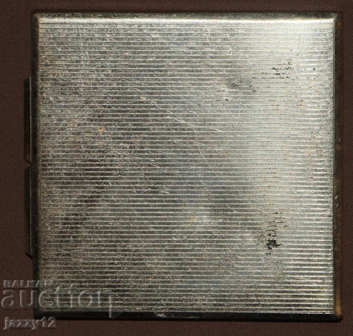 Παλιά ορειχάλκινη πούδρα με καθρέφτη - 5