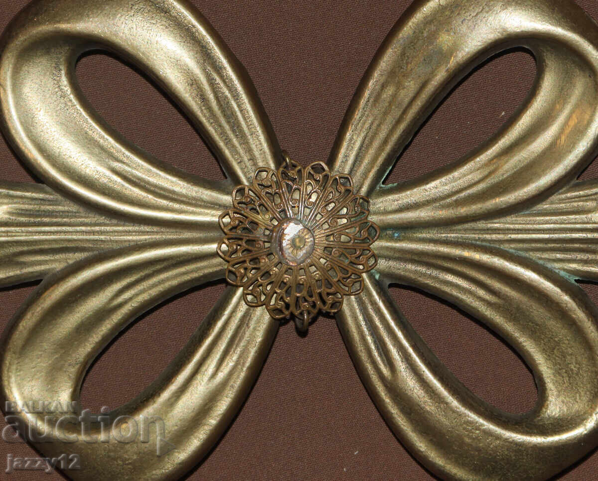 Antique brass applique - 5