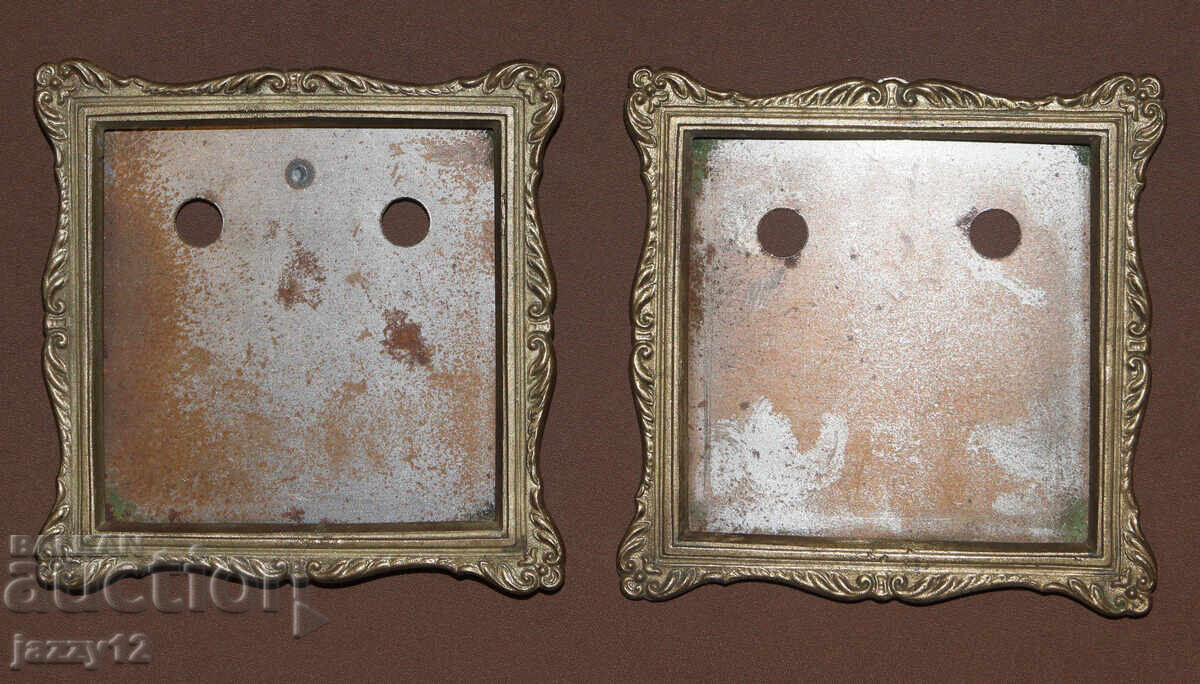 Set 3 rame foto decorative vechi din alamă - 5 Set 3 rame foto decorative vechi din alamă - 5