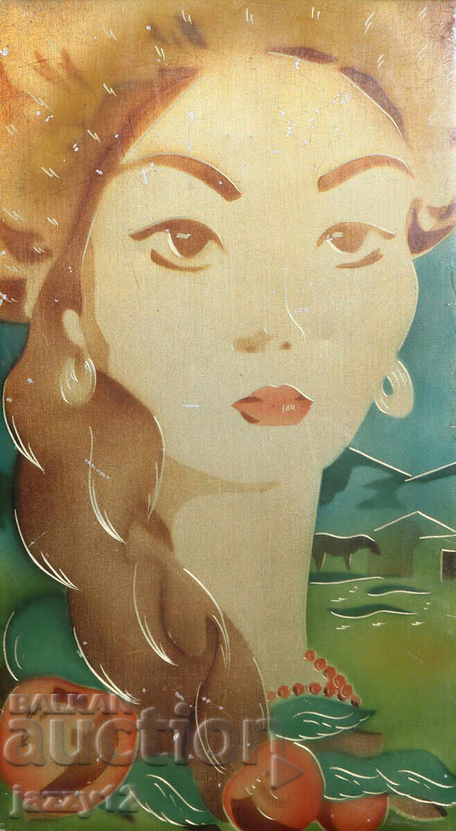 Русия СССР сувенирен плакет женски портрет с цена 120.00 лв. | € 61.36