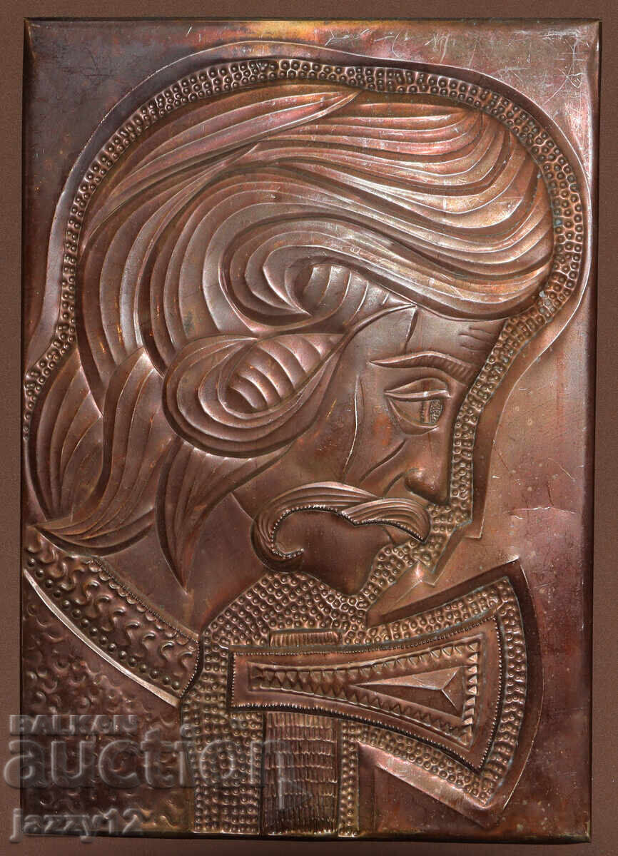 Δημοπρασία Ρωσία ΕΣΣΔ σουβενίρ πλακέτα πορτρέτο χαλκός