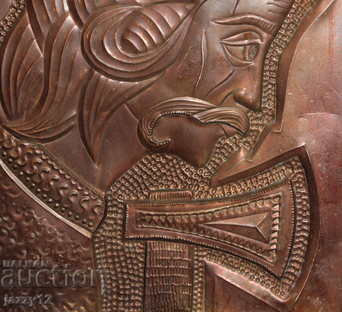 Ρωσία ΕΣΣΔ σουβενίρ πλακέτα πορτρέτο χαλκός - 5