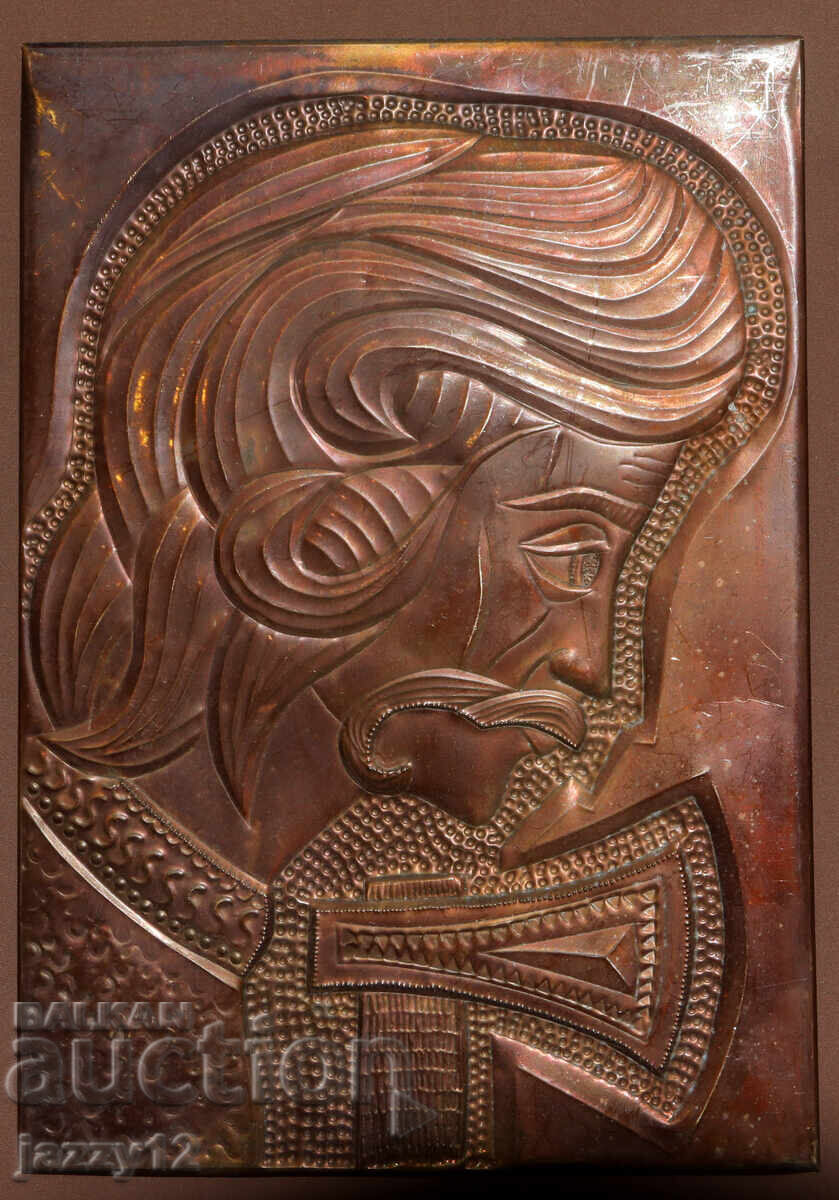 Ρωσία ΕΣΣΔ σουβενίρ πλακέτα πορτρέτο χαλκός